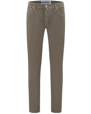 Jacob Cohen Mid-Rise Straight Trousers - Grey