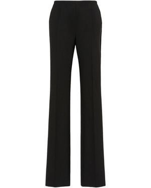 Max Mara Slim-Fit Wool Cloth Pants - Black