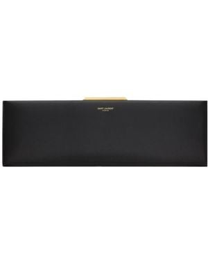 Saint Laurent Midnight Large Clutch Bag - Black