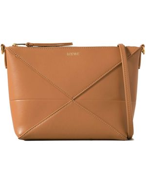 Loewe Puzzle Fold Pouch - Brown