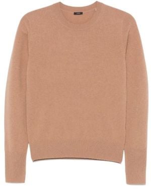 JOSEPH Round Neck Sweater - Brown