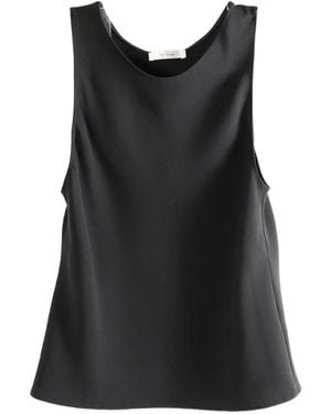 The Row Scoop-Neck Tank Top - Black