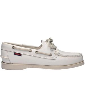 Sebago Boat Shoes - White