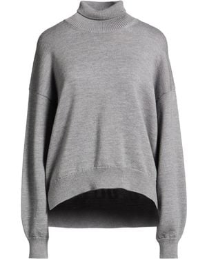 Dolce & Gabbana Knitted Turtleneck Sweater - Gray