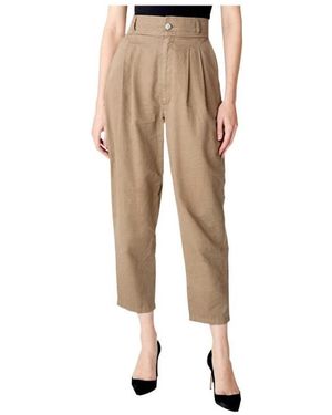 J Brand Straight Nine-Cent Casual Pants - Natural