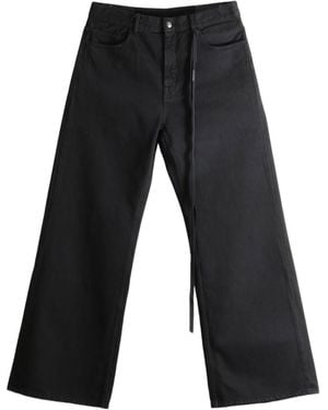 Ann Demeulemeester Modest 5-Pockets Relaxed Flared Pants - Black