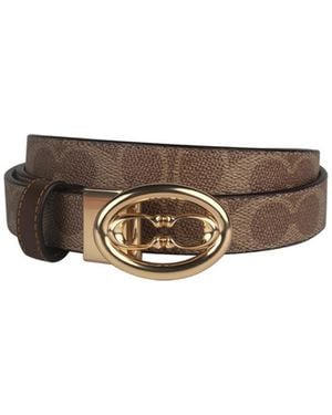COACH Adjustable Waist Belt - Brown
