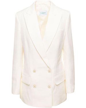 CASABLANCA Double Breasted Blazer - White