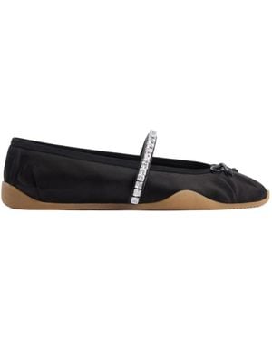 Giuseppe Zanotti Gz Top Strass Ballet Flats - Black