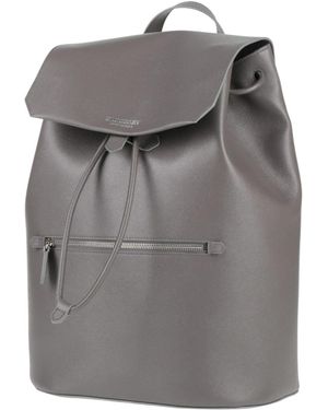 Burberry Mediumsize Minimalist Leather Backpack - Gray
