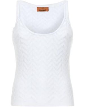 Missoni Chevron Tank Top - White