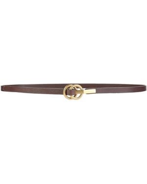 Rag & Bone Minimalist Leather Thin Belt - White