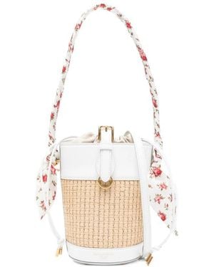 Dolce & Gabbana Woven Bucket Bag - White