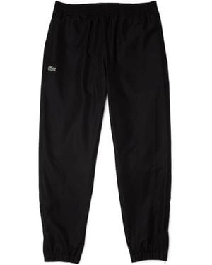 Lacoste Taffeta Closed Hem Tracksuit Bottoms - Black