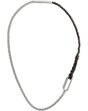 Bottega Veneta Rope Chain Necklace - Metallic