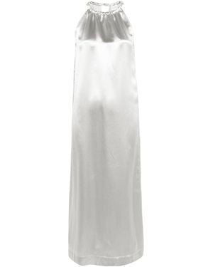Loulou de Saison Morene Metallic Maxi Dress - White