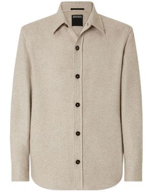 ZEGNA Long-Sleeve Jacket - Natural