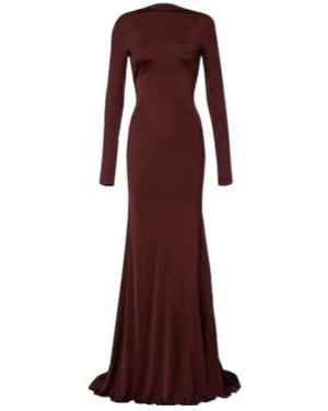 David Koma Gathered Jersey Gown