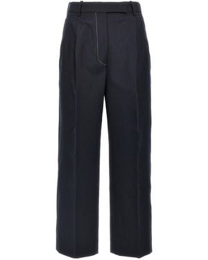 Thom Browne Wide Leg Trousers - Blue