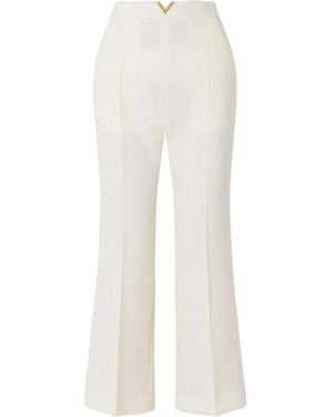 Valentino Pleated Casual Trousers - White