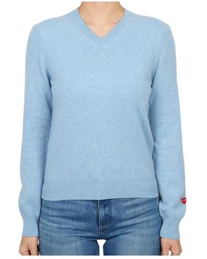 Comme des Garçons Long-Sleeved Jumper - Blue