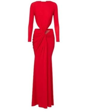 Alex Perry Gathered Crêpe Jersey Gown