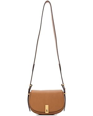 Polo Ralph Lauren Mini Polo Id Foldover Top Crossbody Bag - White