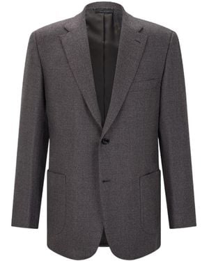 Brioni Long-Sleeve Blazer - Grey