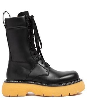 Bottega Veneta Chunky-Sole Ankle-Length Boots - Black