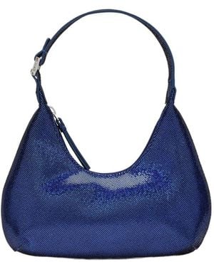 BY FAR Baby Amber Zipped Tote Bag - Blue