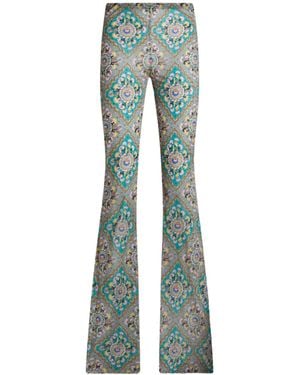 Etro Flared Casual Trousers - Blue