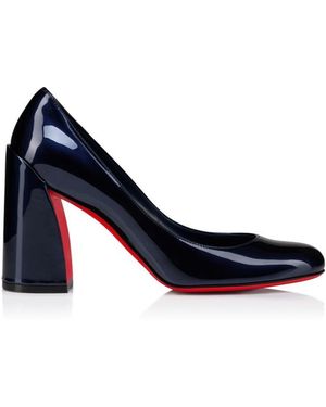 Christian Louboutin Miss Sab Patent Leather Court Shoes 85 - Blue