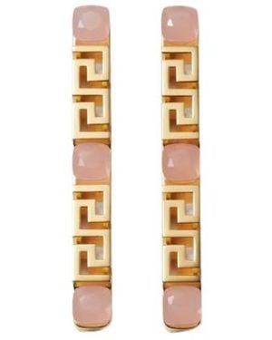 Versace Greca Earrings - Metallic