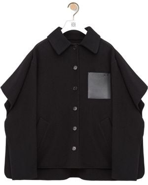 Loewe Cape Coat - Black