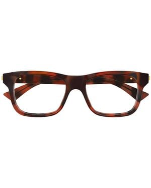 Bottega Veneta Eyewear Rectangle Frame Glasses - White