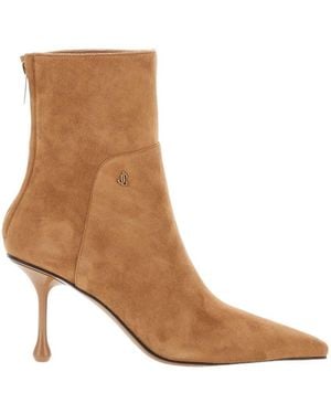 Jimmy Choo High-Heeled Ankle Boots - Brown