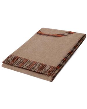 Loewe Anagram Jacquard Blanket - Brown