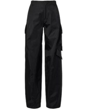 Alaïa Taffeta Cargo Trousers - Black