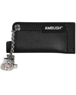 Ambush Leather Lighter Case Keychain - Black