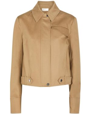 Sportmax Belted Cotton Jacket - Natural