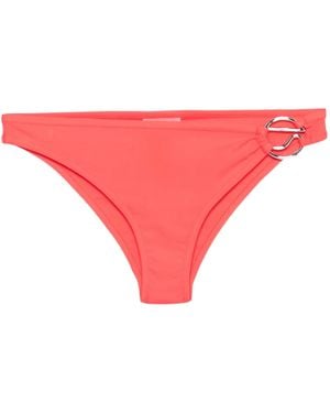 Coperni Logo-Appliqué Bikini Bottoms - Pink