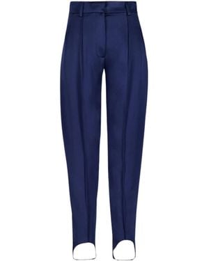 Stella McCartney Enverse Satin Stirrup Pants - Blue