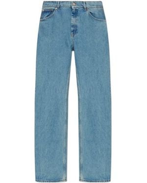 Vetements Logo Patch Jeans - Blue