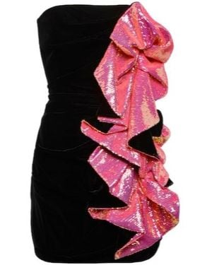 Alexandre Vauthier Strapless Embellished Minidress - Black