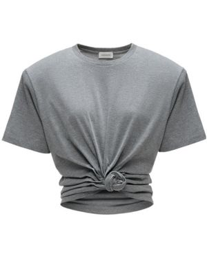Magda Butrym Knotted T-Shirt - Grey