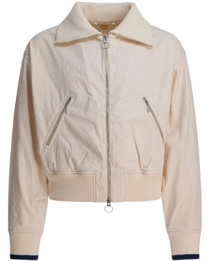 Kapital Zip-Front Ribbed-Cuff Jacket - Natural