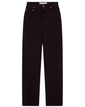Golden Goose Star Embellished Wide Leg Jeans - Black