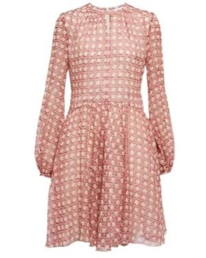 Giambattista Valli Silk Georgette Minidress - Pink