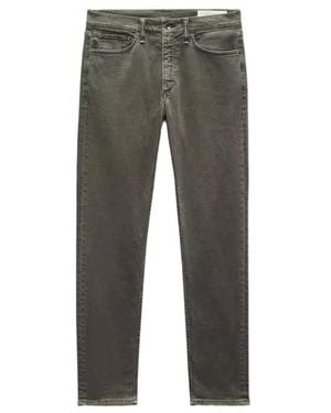 Rag & Bone Jeans With Belt Loops - Gray