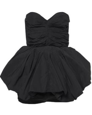 Magda Butrym Draped Wool Bustier Dress - Black